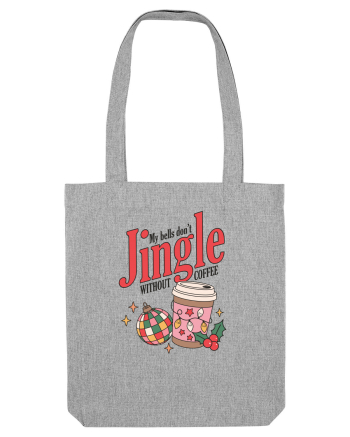 retro de Craciun - My bells do not jingle without coffee Heather Grey