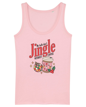 retro de Craciun - My bells do not jingle without coffee Cotton Pink