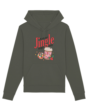 retro de Craciun - My bells do not jingle without coffee Khaki