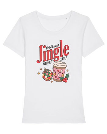 retro de Craciun - My bells do not jingle without coffee White