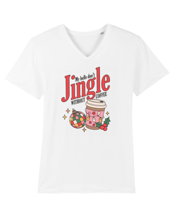 retro de Craciun - My bells do not jingle without coffee White