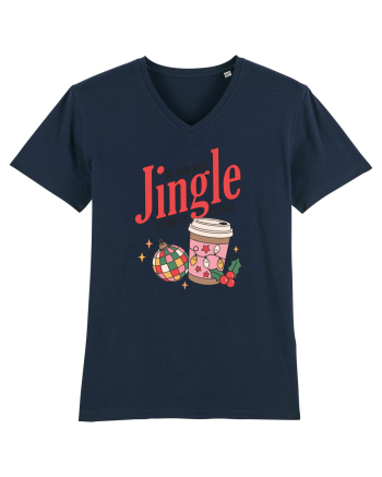 retro de Craciun - My bells do not jingle without coffee French Navy