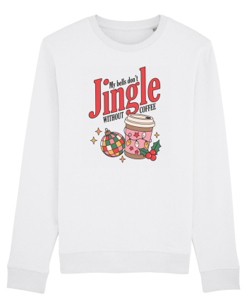 retro de Craciun - My bells do not jingle without coffee White