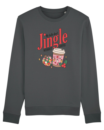retro de Craciun - My bells do not jingle without coffee Anthracite