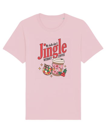 retro de Craciun - My bells do not jingle without coffee Cotton Pink