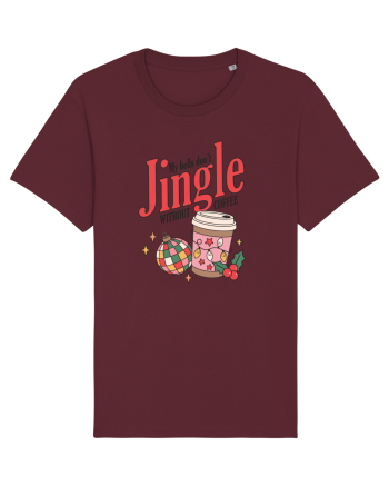 retro de Craciun - My bells do not jingle without coffee Burgundy