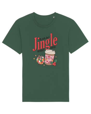 retro de Craciun - My bells do not jingle without coffee Bottle Green