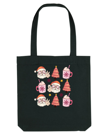 retro de Craciun - Santa cocoa tree Black