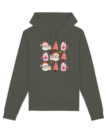 retro de Craciun - Santa cocoa tree Khaki