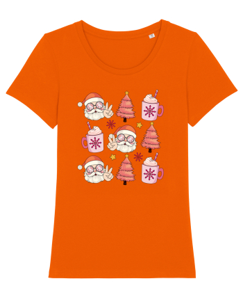 retro de Craciun - Santa cocoa tree Bright Orange