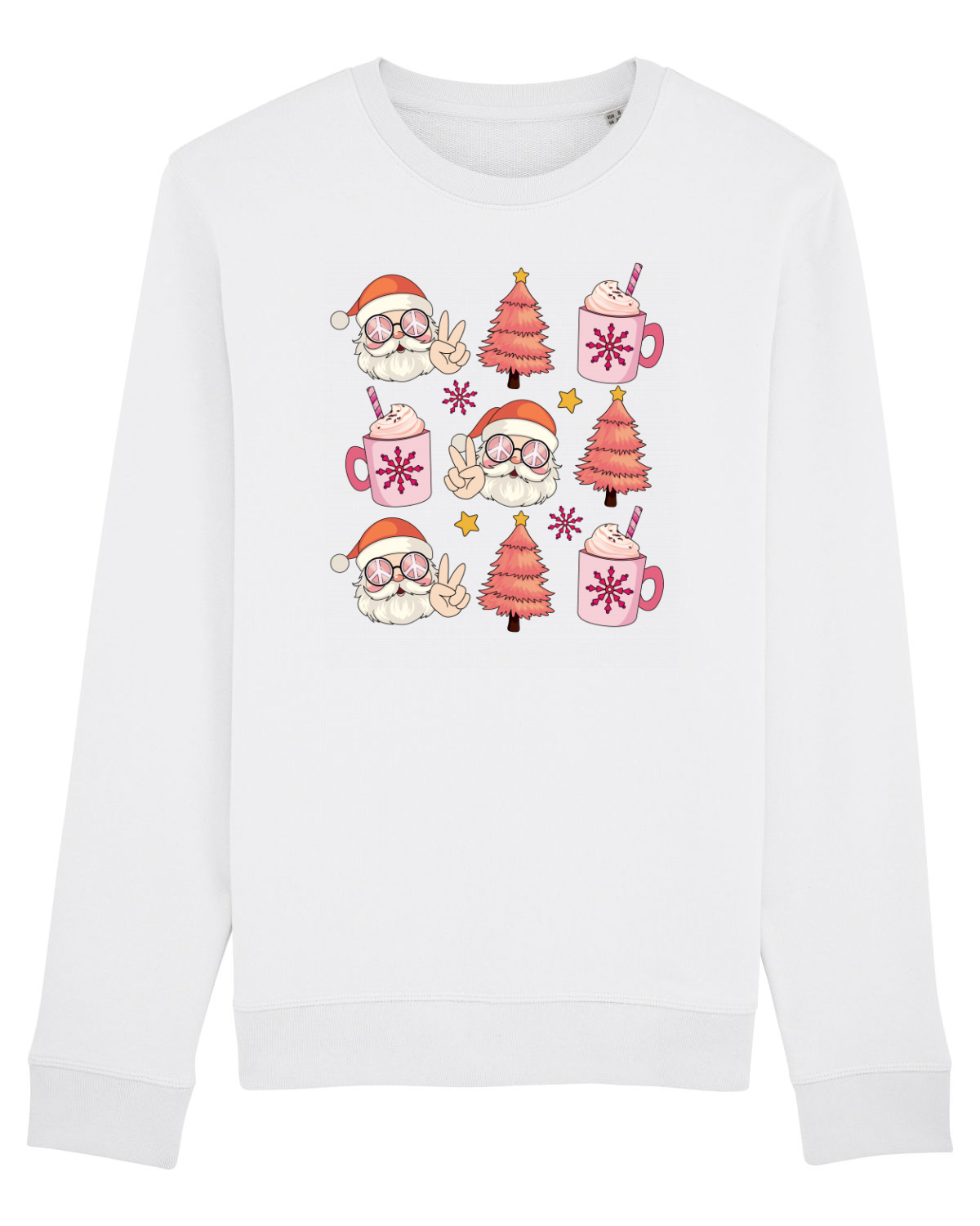 Bluză mânecă lungă Unisex Rise White