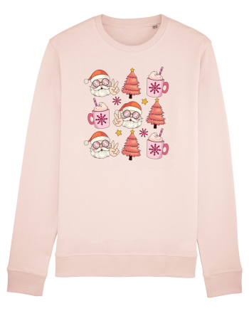 retro de Craciun - Santa cocoa tree Candy Pink