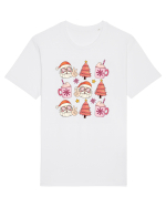 retro de Craciun - Santa cocoa tree Tricou mânecă scurtă Unisex Rocker