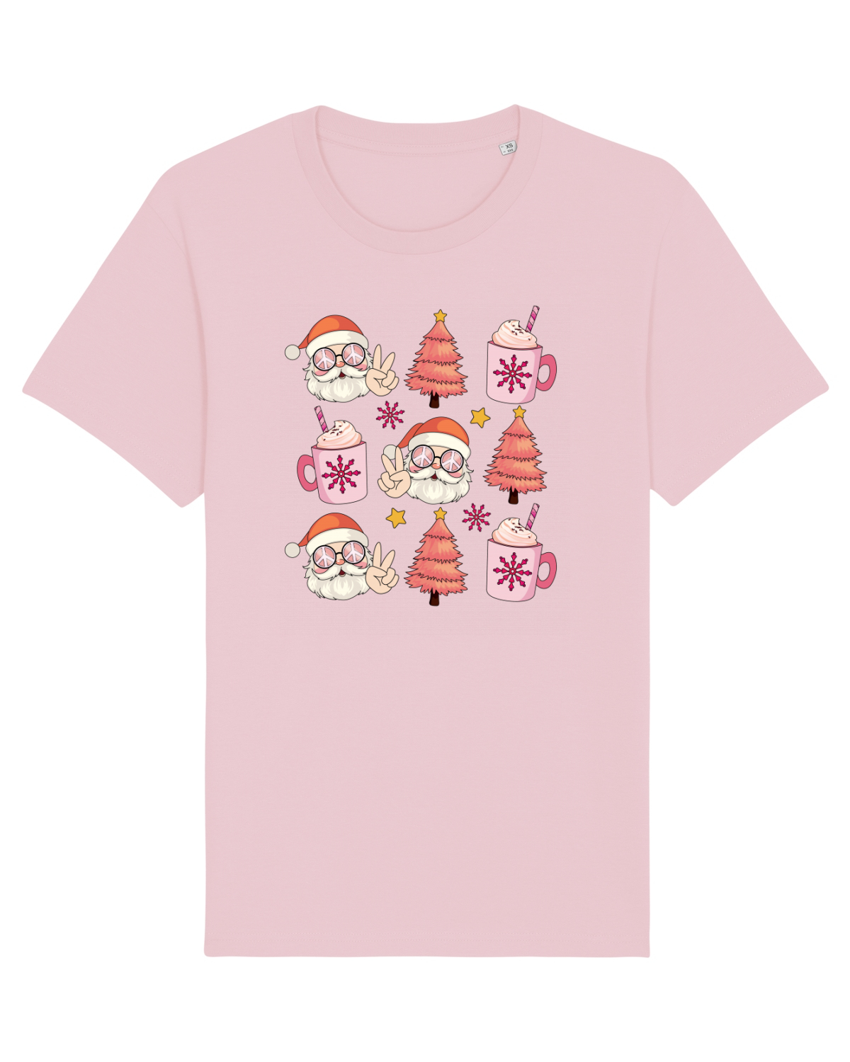 Tricou mânecă scurtă Unisex Rocker Cotton Pink