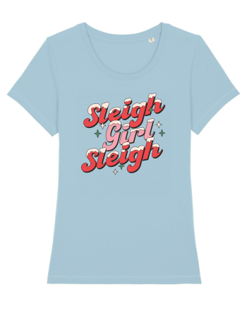 retro de Craciun - Sleigh girl sleigh Sky Blue