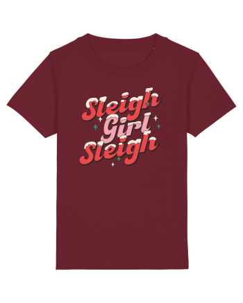retro de Craciun - Sleigh girl sleigh Burgundy