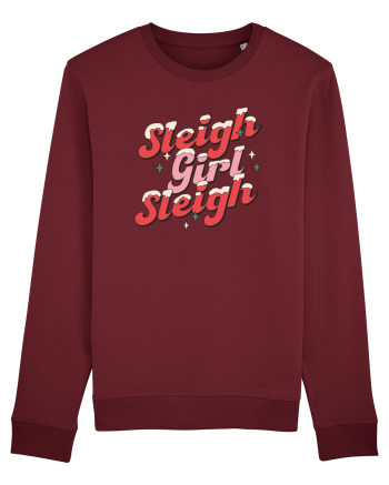 retro de Craciun - Sleigh girl sleigh Burgundy