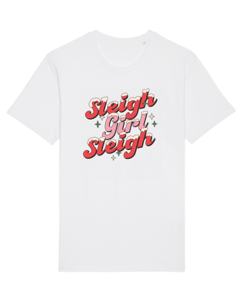 retro de Craciun - Sleigh girl sleigh White