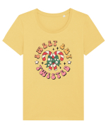 retro de Craciun - Sweet but twisted Tricou mânecă scurtă guler larg fitted Damă Expresser