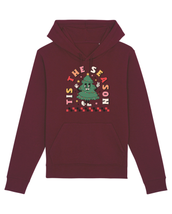 retro de Craciun - Tis the season Burgundy