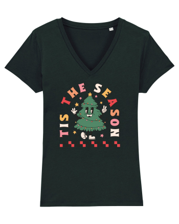 retro de Craciun - Tis the season Black
