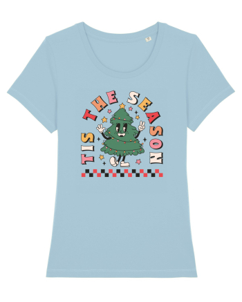retro de Craciun - Tis the season Sky Blue