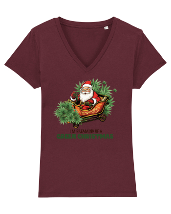 amuzant de Craciun - Dreaming of a green Christmas Burgundy