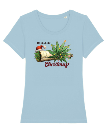 amuzant de Craciun - Have a lit christmas Sky Blue