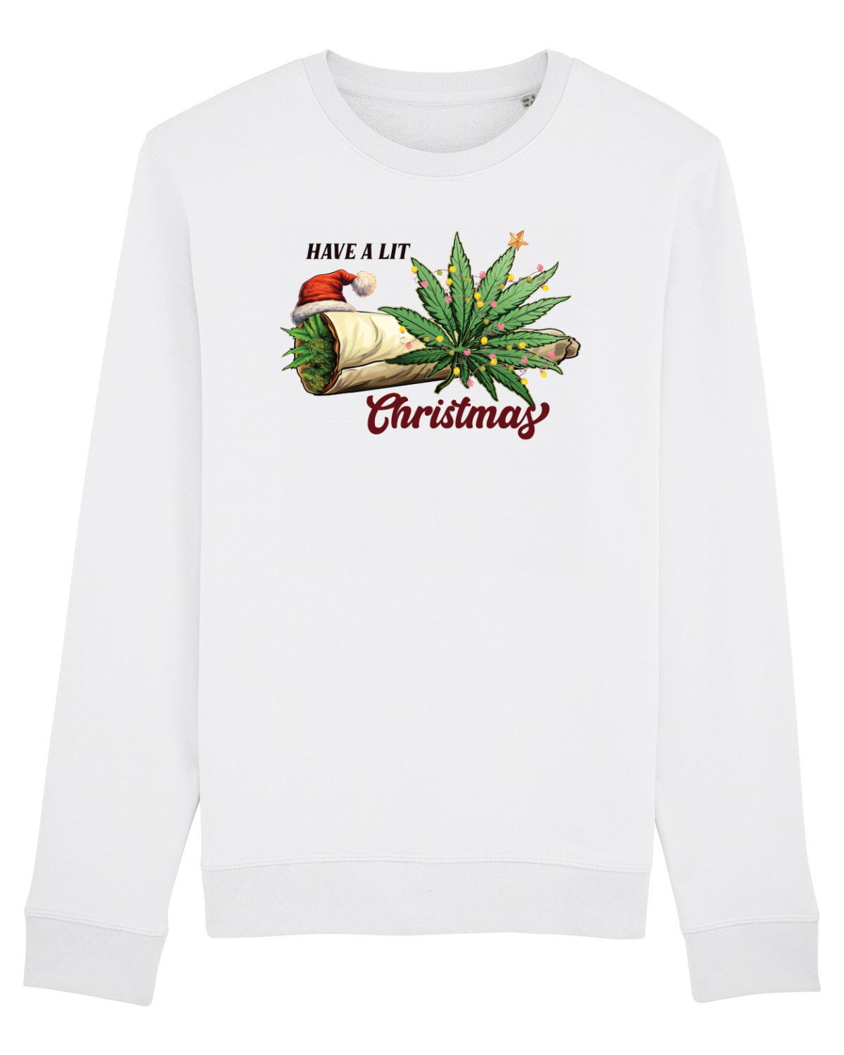 Bluză mânecă lungă Unisex Rise White