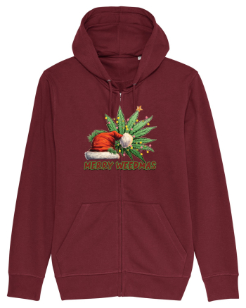 amuzant de Craciun - Merry weedmas Burgundy