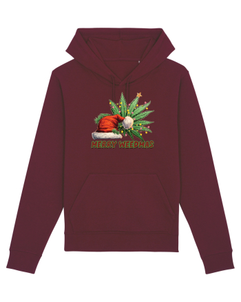 amuzant de Craciun - Merry weedmas Burgundy