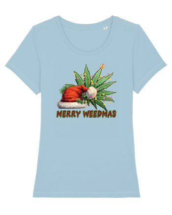 amuzant de Craciun - Merry weedmas Sky Blue