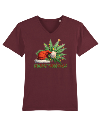 amuzant de Craciun - Merry weedmas Burgundy