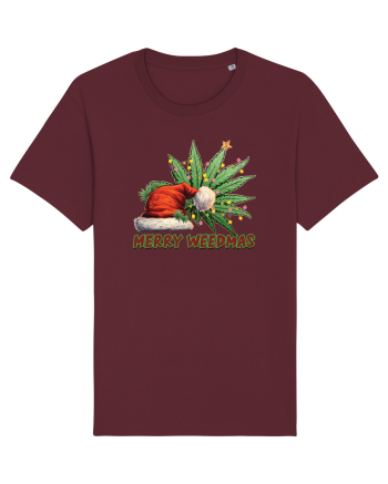 amuzant de Craciun - Merry weedmas Burgundy