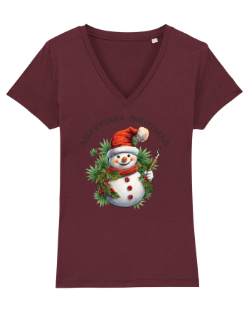 amuzant de Craciun - Merryuana Christmas Burgundy