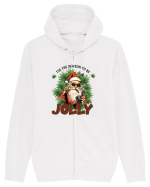 amuzant de Craciun - Tis the season to be jolly Hanorac cu fermoar Unisex Connector