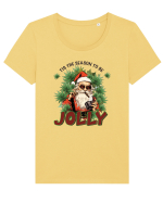 amuzant de Craciun - Tis the season to be jolly Tricou mânecă scurtă guler larg fitted Damă Expresser
