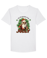 amuzant de Craciun - Tis the season to be jolly Tricou mânecă scurtă guler larg Bărbat Skater