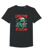cu dinozauri de Craciun - Christmas is calling Tricou mânecă scurtă guler larg Bărbat Skater