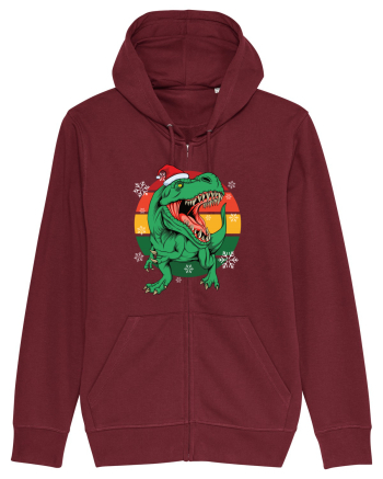 cu dinozauri de Craciun - Christmas T-rex Burgundy