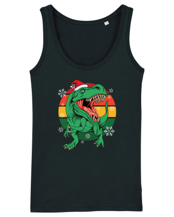 cu dinozauri de Craciun - Christmas T-rex Black