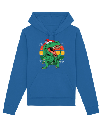 cu dinozauri de Craciun - Christmas T-rex Royal Blue