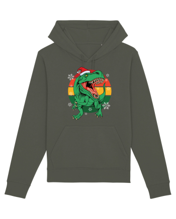 cu dinozauri de Craciun - Christmas T-rex Khaki