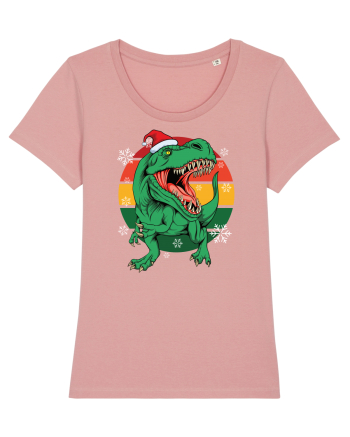 cu dinozauri de Craciun - Christmas T-rex Canyon Pink