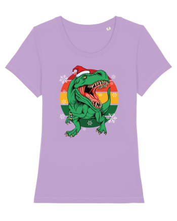 cu dinozauri de Craciun - Christmas T-rex Lavender Dawn