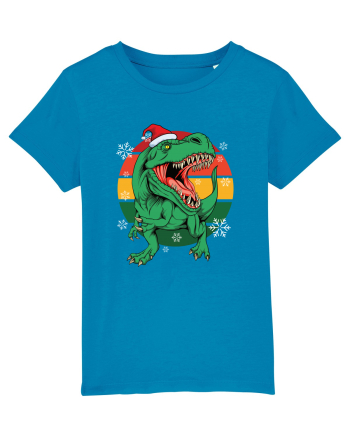cu dinozauri de Craciun - Christmas T-rex Azur