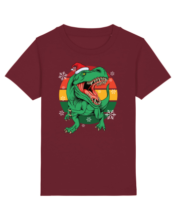 cu dinozauri de Craciun - Christmas T-rex Burgundy