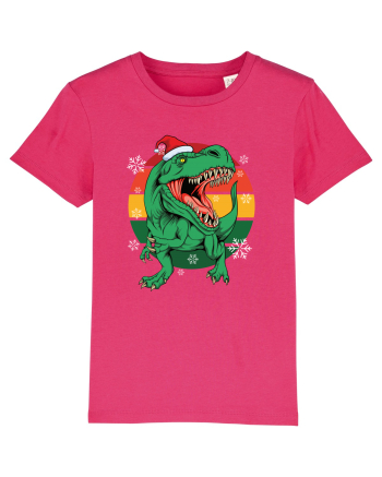 cu dinozauri de Craciun - Christmas T-rex Raspberry