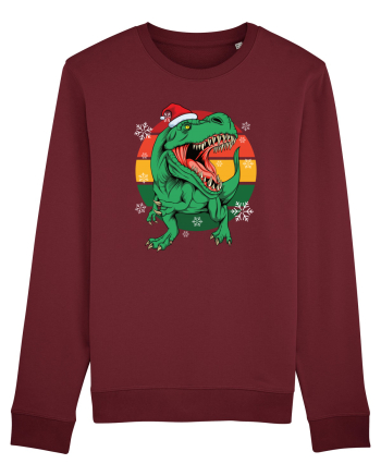 cu dinozauri de Craciun - Christmas T-rex Burgundy