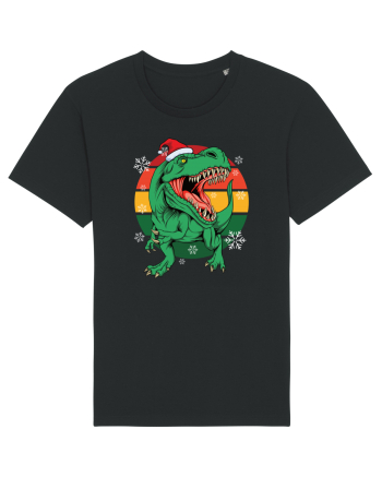 cu dinozauri de Craciun - Christmas T-rex Black
